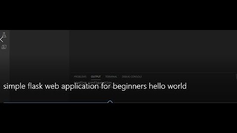Learn Flask For Web in 10 Minutes For Beginners