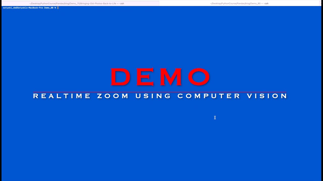 Real-time Zoom-In/Zoom-Out using Python-based Computer Vision - YouTube