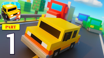Blocky Highway Update - Gameplay Walkthrough Part 1 Mobile Games Android/ios