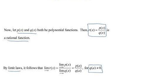 1.3.3 - Limits of Polynomial and Rational Functions