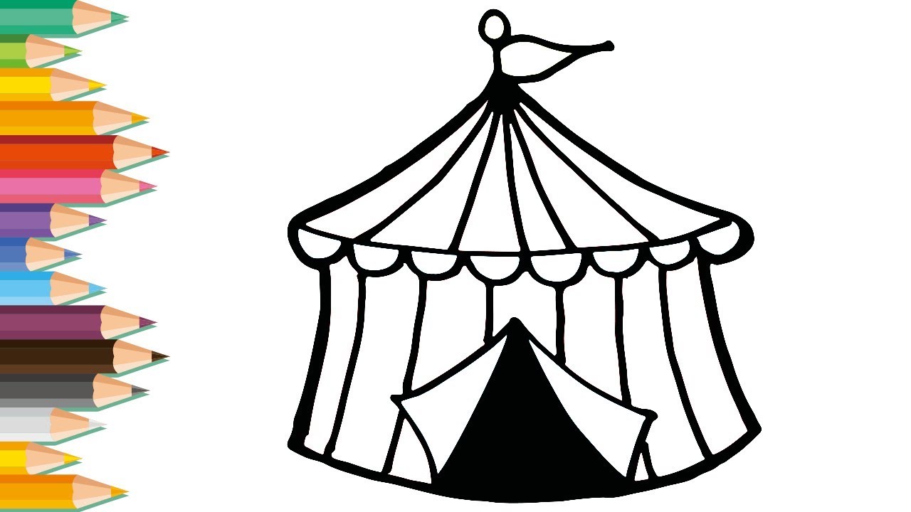 160 Circus Tent Drawing Illustrations RoyaltyFree Vector Graphics  Clip  Art  iStock