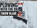 Plowing review with dr snow and grader blade and pro xl30 brush mower
