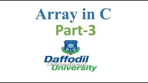 30_How to input in Array by Abdullah Ibn Ubaidullah (part-3)