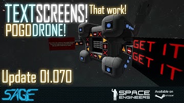 Space Engineers, The Screens! They have text! (Update 01.070)