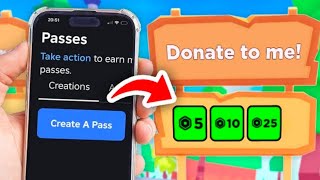 HOW TO CREATE A GAMEPASS IN MOBILE 📲 PLS DONATE 💸(2025) #video #roblox #plsdonate #trending #support