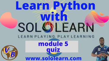 Sololearn Module quiz 5 Python Introduction