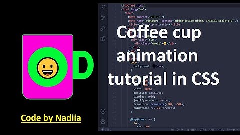 Coffee cup animation tutorial in CSS.