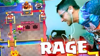 RAGE VOLTANDO PARA DESAFIANTE 3! CLASH ROYALE  AO VIVO