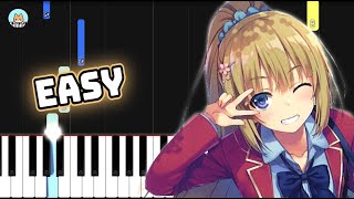 Classroom Of The Elite Season 2 Ed  Hito Shibai  Easy Piano Tutorial U0026 Sheet 