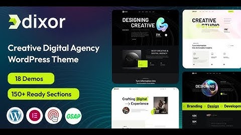 Dixor – Creative Digital Agency WordPress Theme Guidelines