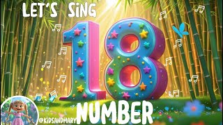 Number 18 Song For Kids Fun Counting & Learning