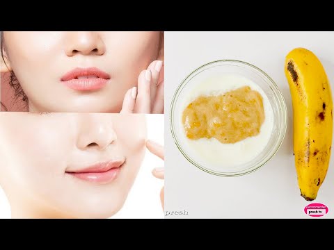 Glass Skin Facial At Home With Yogurt & Banana
