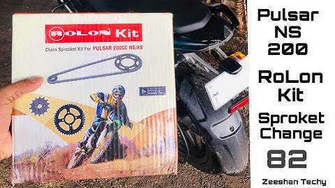 Pulsar NS 200 Chain Sproket Change | RoLon Kit | Cheapest Chain Sproket For NS 200 | Zeeshan Techy