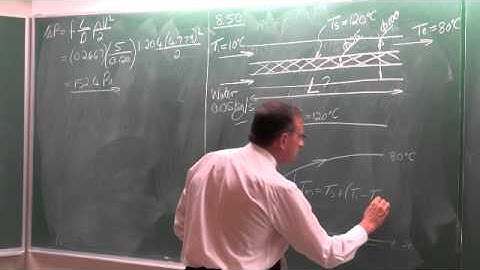 Lecture 25 (2013). Internal forced convection. Additional problems