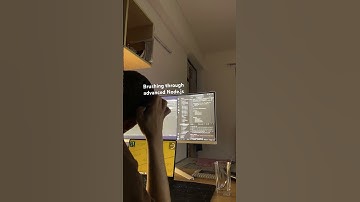Brushing through #coding #music #learningreact  advanced node.js