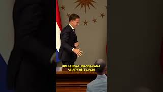 Hollandalı Başbakana Erdoğan&#39;dan Vücut Dili Ayarı!