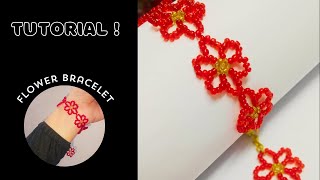 Easy Beaded Bracelet | Seed Bead Flower Bracelet | How to make..