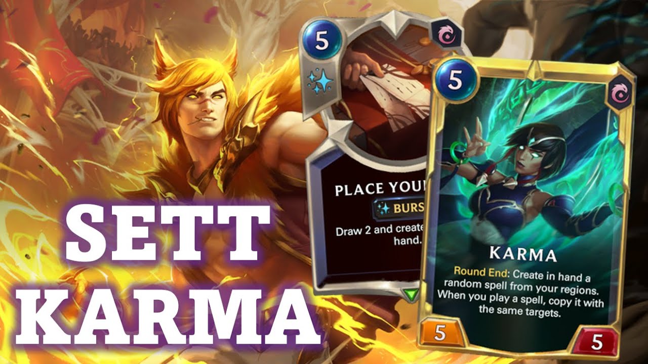 CRUSHING With Sett Karma! Legends of Deck Gameplay YouTube