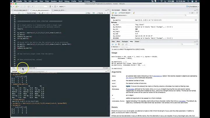 R Programming Basics: Data types & Structures