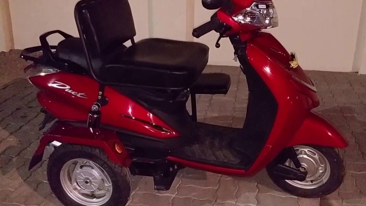 Hero Duet with seats modified by bajee and sons modification services