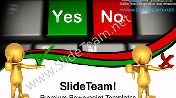 Computer Keyboard With Yes No Keys PowerPoint Templates ppt Themes 0912 Slides Backgrounds