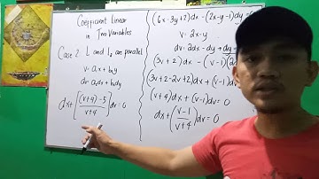 Differential Equations - Coefficients Linear in Two Variables Case 2