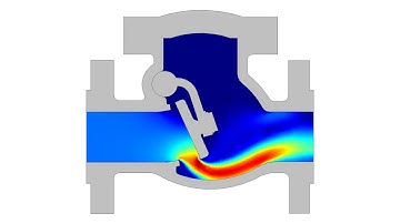 CFD simulation of Swing Check Valve