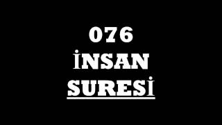 076 İnsan Suresi Türkçe