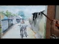 Watercolor painting technique 08 by dr md rezwanul hoque