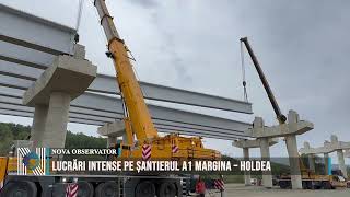 Intense work at the A1 Margina – Holdea construction site Intense work at the A1 Margina – Holdea construction site