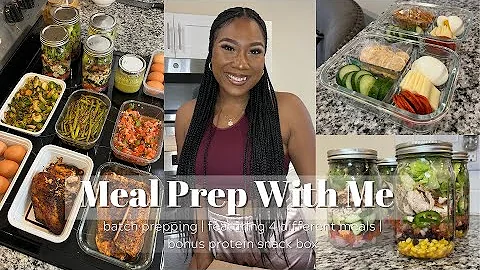 Meal Prep With Ri | Batch Prepping | 4 Different M...