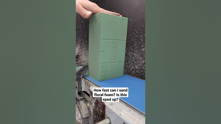 how fast can I sand floral foam? #floralfoam #foam #asmr #satisfying #oddlysatisfying #sandingshit