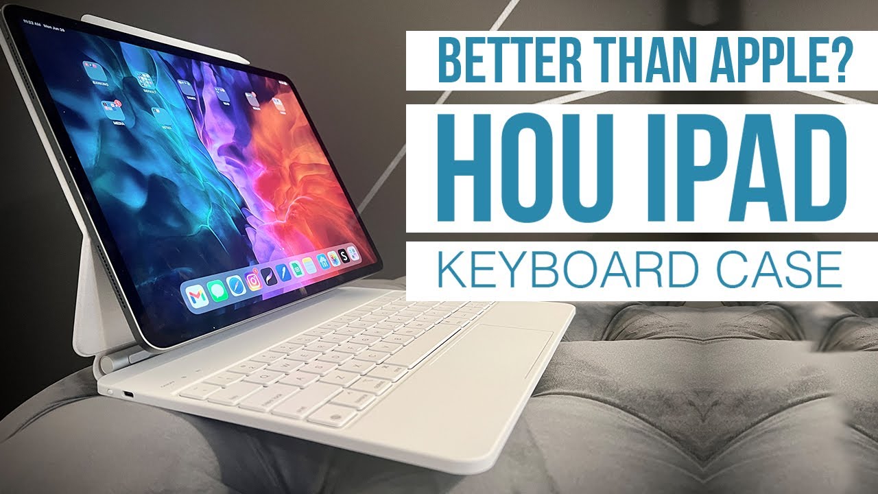 HOU Magnetic-Stand Keyboard Case for 11-Inch iPad Pro and iPad Air - With  Trackpad and Multi-Touch