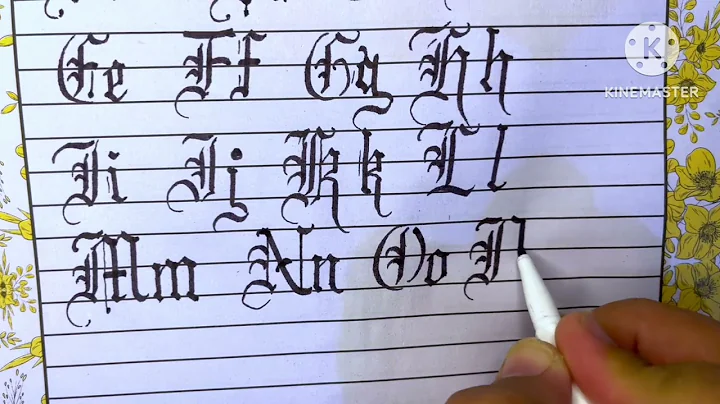 Essays Master: Gothic Calligraphy A to Z – Capital and Small Letters Tutorial