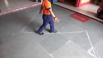 Zig Zag Walk Activity in Nursery