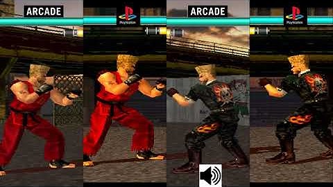 TEKKEN 3 Paul Pheonix Comparison Arcade VS PlayStation 1 Console VS Console