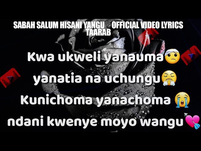 Sabah Salum - Hisani yangu Taarab (Video Lyrics) class=