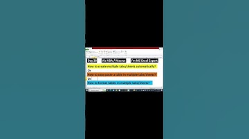 How to create multiple tabs/sheets automatically? Using VBA Macro | Day 38