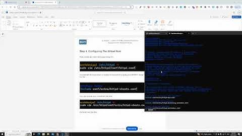 Hosting a Web Server on Arch Linux with Apache    SD 480p