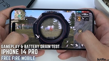 iPhone 14 Pro Free Fire Gaming test | Apple A16 Bionic, 120Hz Display