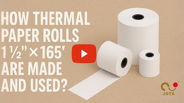 How 1½″×165′ Thermal Paper Rolls Are Made | POS Receipt Roll Production