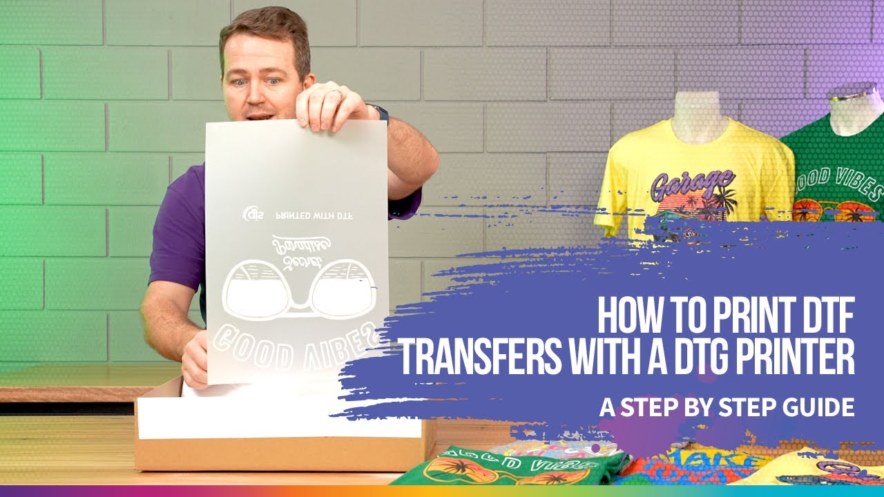 How to print direct-to-film (DTF) transfers with a DTG printer 