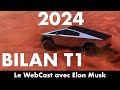Tesla  bilan t1 2024  le webcast avec elon musk