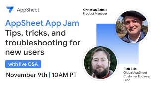 AppSheet App Jam: Tips, tricks, and troubleshooting for new users
