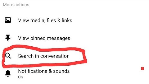 Fix search in conversation messenger not working | how to search conversation in messenger