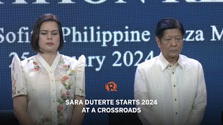 Sara Duterte starts 2024 at a crossroads