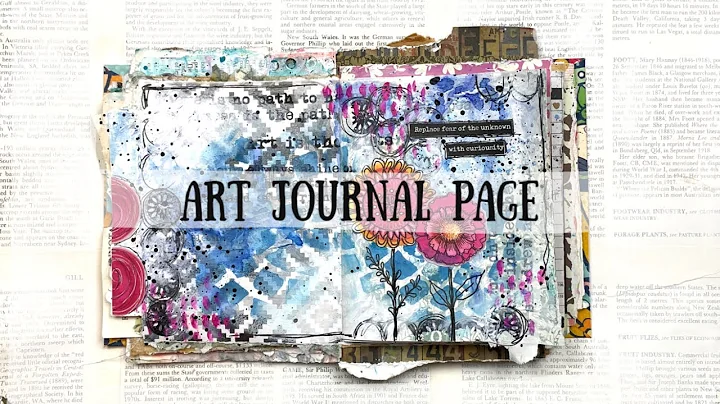Intuitive Art Journal Page, using my new supplies ...