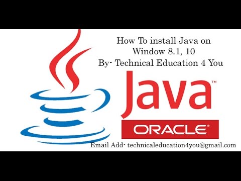 How To Install Java On Window 10, 8.1, 7 64 bit Operating System [Hindi/Urdu].