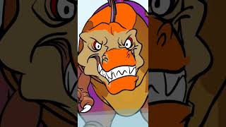Spinosaurus, the swamp monster, eating the fish