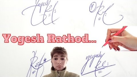 Yogesh Rathod name signature in English#name signature with arooj
